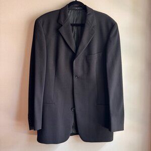 Hugo Boss Sokrates/Sigma Black Stretch Suit Blazer 42T Wool Blend Made in USA